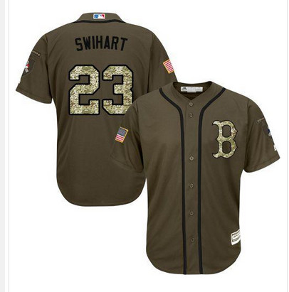 Red Sox #23 Blake Swihart Green Salute to Service Stitched MLB Jersey Red Sox #23 Blake Swihart Green Salute to Service Stitched MLB Jersey