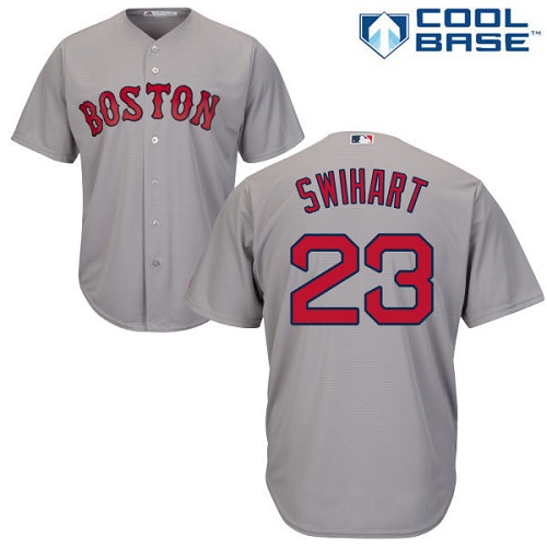 Red Sox #23 Blake Swihart Grey Road Women's Stitched MLB Jersey