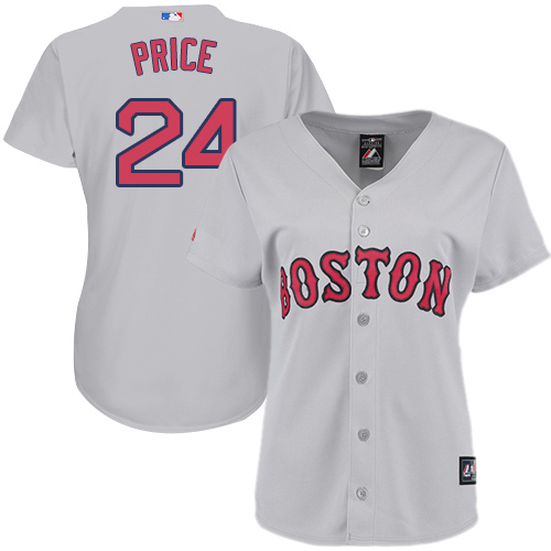 Red Sox #24 David Price Grey Road Women's Stitched MLB Jersey Red Sox #24 David Price Grey Road Women's Stitched MLB Jersey