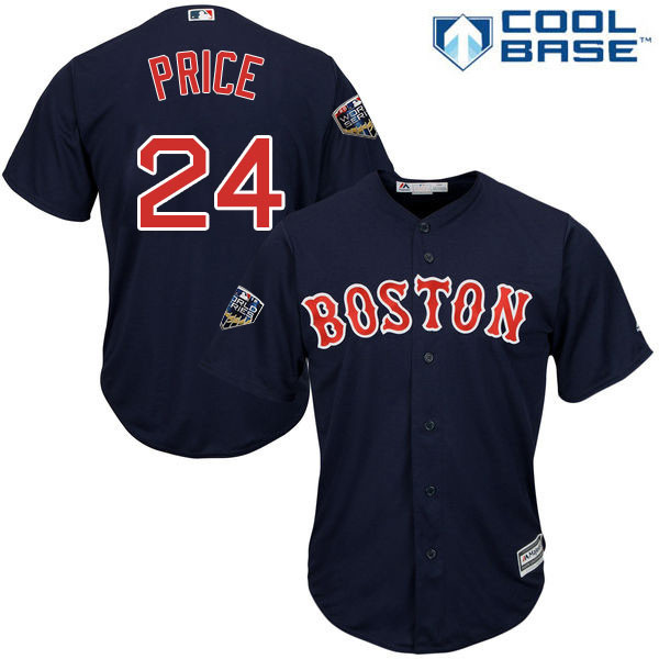 Red Sox #24 David Price Navy Blue New Cool Base 2018 World Series Stitched MLB Jersey Red Sox #24 David Price Navy Blue New Cool Base 2018 World Series Stitched MLB Jersey
