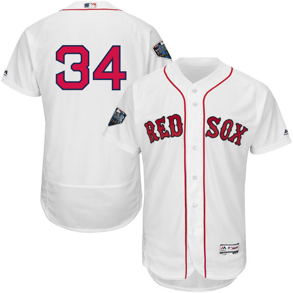 Red Sox #34 David Ortiz White Flexbase Authentic Collection 2018 World Series Stitched MLB Jersey Red Sox #34 David Ortiz White Flexbase Authentic Collection 2018 World Series Stitched MLB Jersey