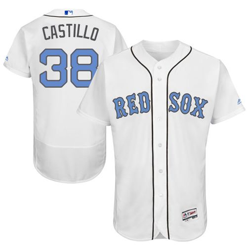 Red Sox #38 Rusney Castillo White Flexbase Authentic Collection 2016 Father's Day Stitched MLB Jersey Red Sox #38 Rusney Castillo White Flexbase Authentic Collection 2016 Father's Day Stitched MLB Jersey