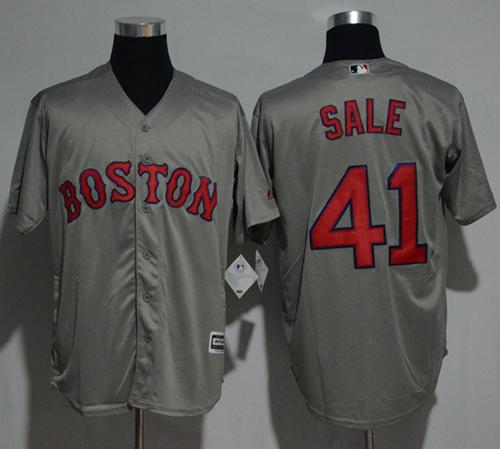 Red Sox #41 Chris Sale Grey New Cool Base Stitched MLB Jersey Red Sox #41 Chris Sale Grey New Cool Base Stitched MLB Jersey