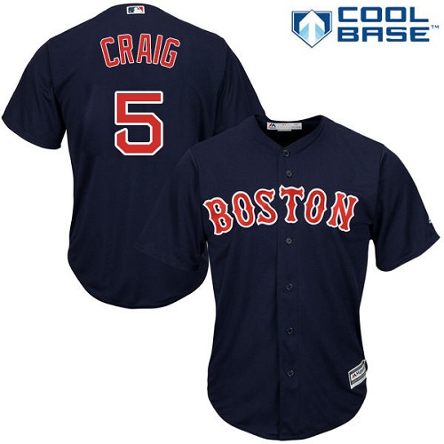 Red Sox #5 Allen Craig Navy Blue Cool Base Stitched Youth MLB Jersey Red Sox #5 Allen Craig Navy Blue Cool Base Stitched Youth MLB Jersey