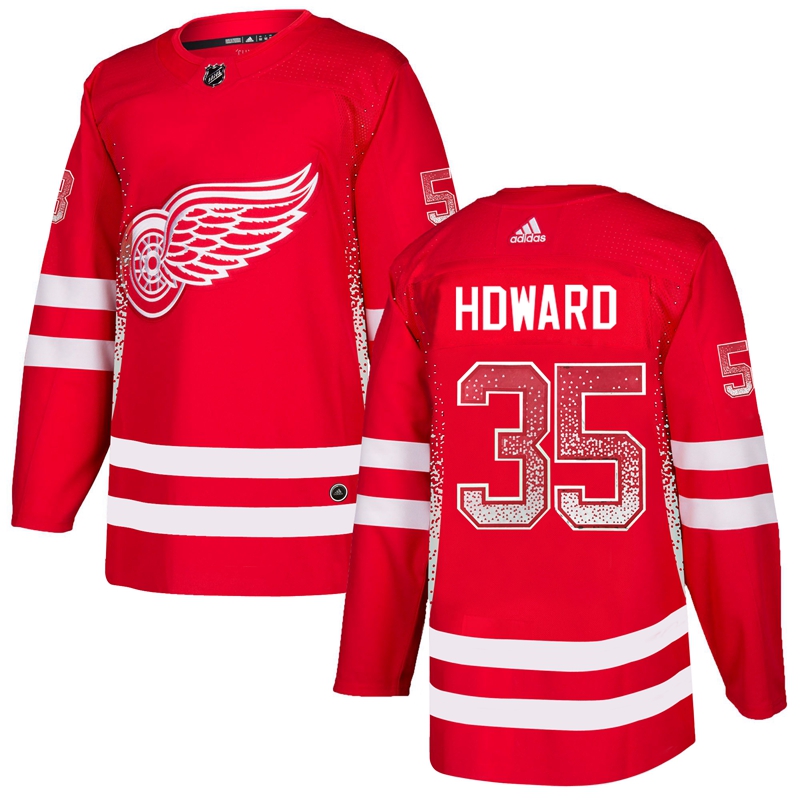 Red Wings 35 Jimmy Howard Red Drift Fashion Adidas Jersey Red Wings 35 Jimmy Howard Red Drift Fashion Adidas Jersey