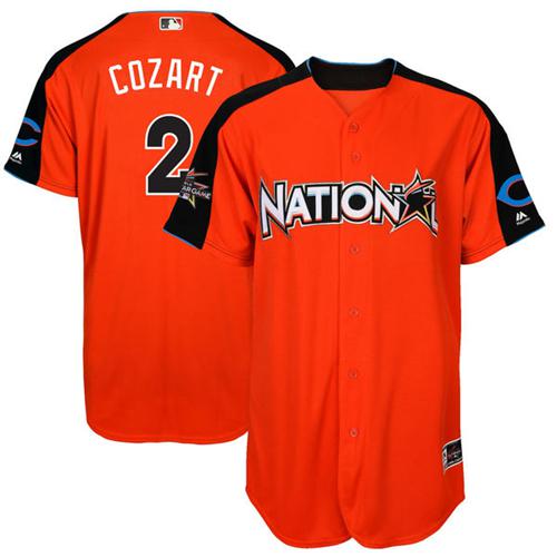 Reds #2 Zack Cozart Orange 2017 All-Star National League Stitched MLB Jersey Reds #2 Zack Cozart Orange 2017 All-Star National League Stitched MLB Jersey