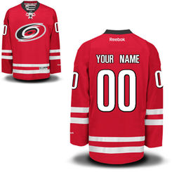 Reebok Carolina Hurricanes Men's Premier Home Custom Jersey - Red