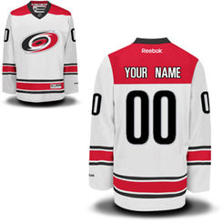 Reebok Carolina Hurricanes Men's Premier New Away Custom Jersey - White