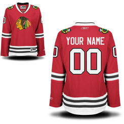 Reebok Chicago Blackhawks Women's Premier Home Custom Jersey - Red
