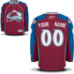 Reebok Colorado Avalanche Men's Premier Home Custom Jersey - Burgundy
