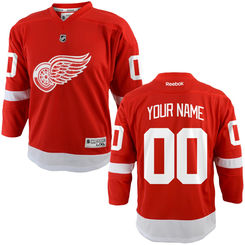 Reebok Detroit Red Wings Infant Replica Home Custom Jersey - Red