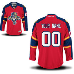 Reebok Florida Panthers Custom Youth Premier Home Jersey