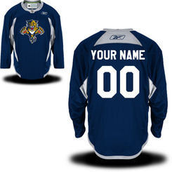 Reebok Florida Panthers Men's Practice Alternate Custom Jersey - Royal Blue