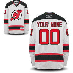 Reebok New Jersey Devils Men's Premier Away Custom Jersey - White