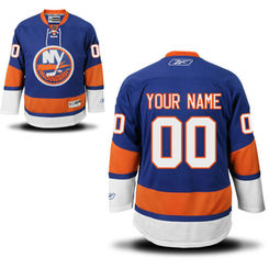 Reebok New York Islanders Custom Youth Premier Home Jersey
