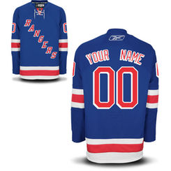 Reebok New York Rangers EDGE Authentic Custom Home Jersey - Royal Blue