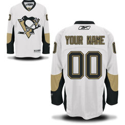 Reebok Pittsburgh Penguins Men's Premier Away Custom Jersey - White