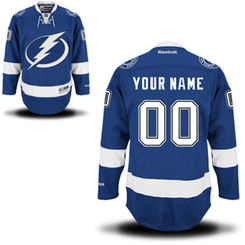 Reebok Tampa Bay Lightning Men's Premier Home Custom Jersey - Royal Blue