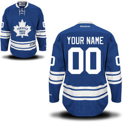 Reebok Toronto Maple Leafs Men's Premier Alternate Custom Jersey - Royal Blue