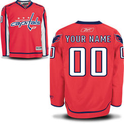 Reebok Washington Capitals Men's Premier Home Custom Jersey - Red Reebok Washington Capitals Men's Premier Home Custom Jersey - Red