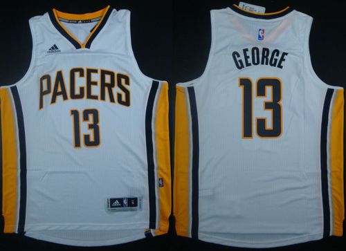 Revolution 30 Pacers #13 Paul George White Stitched NBA Jersey Revolution 30 Pacers #13 Paul George White Stitched NBA Jersey