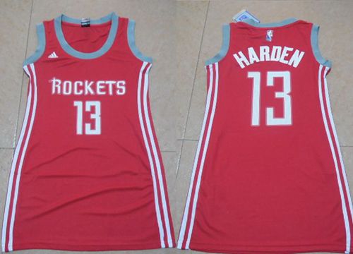 Rockets #13 James Harden Red Women's Dress Stitched NBA Jersey Rockets #13 James Harden Red Women's Dress Stitched NBA Jersey