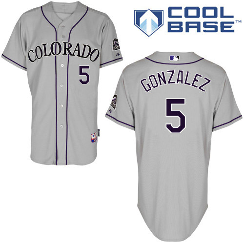 Rockies #5 Carlos Gonzalez Grey Cool Base Stitched Youth MLB Jersey Rockies #5 Carlos Gonzalez Grey Cool Base Stitched Youth MLB Jersey