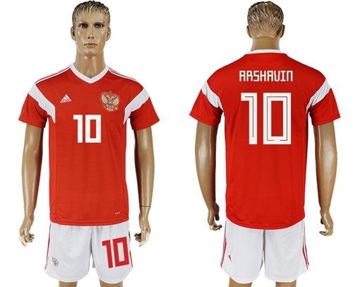 Russia #10 Arshavin Home Soccer Country Jersey