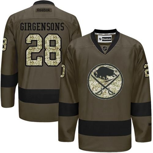 Sabres #28 Zemgus Girgensons Green Salute to Service Stitched NHL Jersey Sabres #28 Zemgus Girgensons Green Salute to Service Stitched NHL Jersey