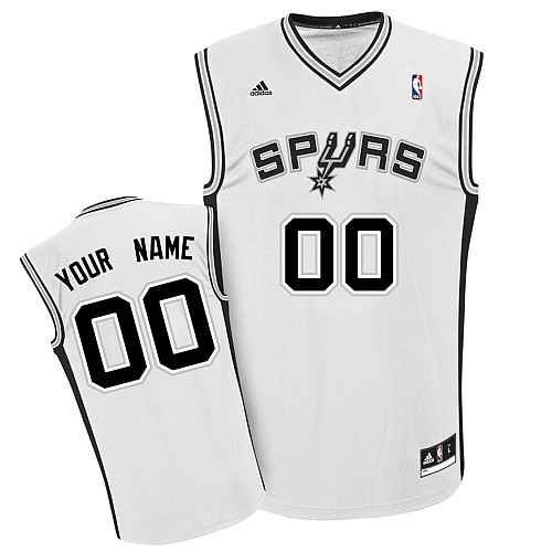 San Antonio Spurs New Custom White Adidas Home Jersey