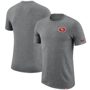 San Francisco 49ers Nike Marled Patch T-Shirt - Heathered Gray