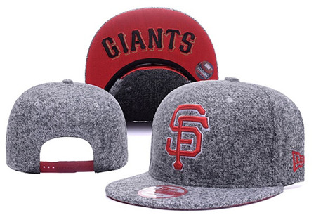San Francisco Giants Team Logo Gray Snapback Adjustable Hat