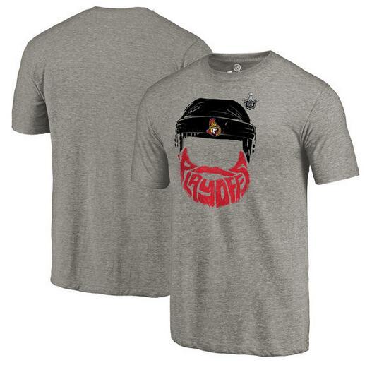 Senators 2017 Stanley Cup Playoffs Gray Men's Short Sleeve T-Shirt