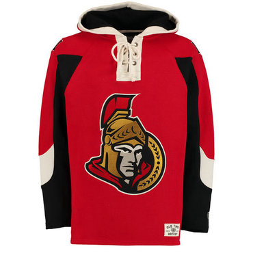 Senators Red Men's Customized All Stitched Sweatshirt Senators Red Men's Customized All Stitched Sweatshirt