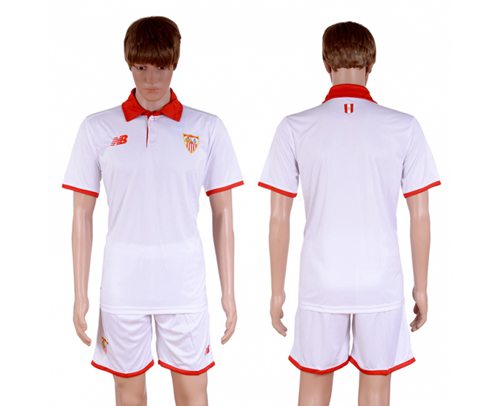 Sevilla Blank Home Soccer Club Jersey
