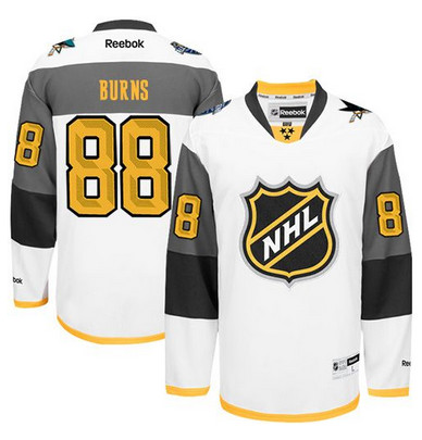 Sharks #88 Brent Burns White 2016 All Star Stitched NHL Jersey