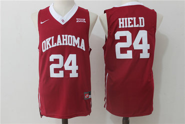 Sooners #24 Buddy Hield Red Basketball New XII Stitched NCAA Jersey