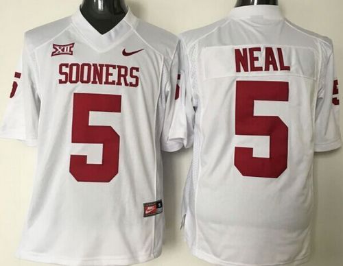 Sooners #5 Durron Neal White XII Stitched NCAA Jersey Sooners #5 Durron Neal White XII Stitched NCAA Jersey