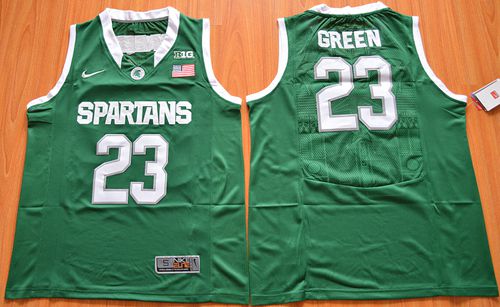 Spartans #23 Draymond Green Green Authentic Basketball Stitched NCAA Jersey Spartans #23 Draymond Green Green Authentic Basketball Stitched NCAA Jersey