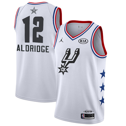 Spurs #12 LaMarcus Aldridge White Youth Basketball Jordan Swingman 2019 All-Star Game Jersey Spurs #12 LaMarcus Aldridge White Youth Basketball Jordan Swingman 2019 All-Star Game Jersey