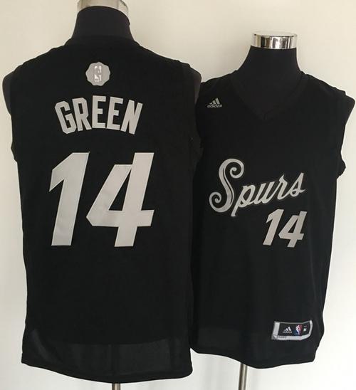 Spurs #14 Danny Green Black 2016-2017 Christmas Day Stitched NBA Jersey Spurs #14 Danny Green Black 2016-2017 Christmas Day Stitched NBA Jersey