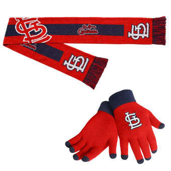 St. Louis Cardinals Gloves & Scarf Set