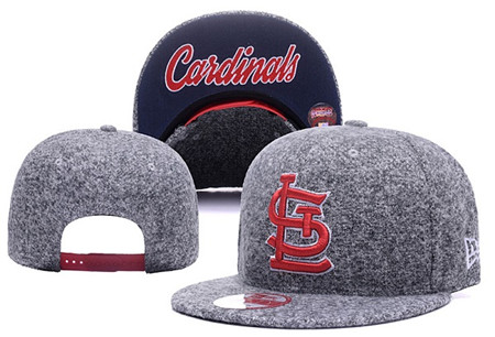St. Louis Cardinals Team Logo Gray Snapback Adjustable Hat