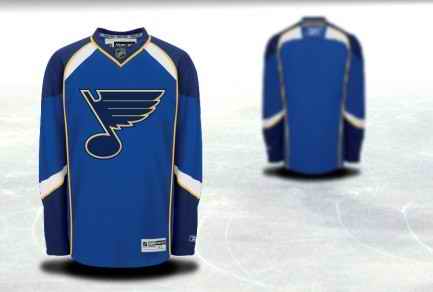 St.Louis Blues Men Customized Blue Jersey