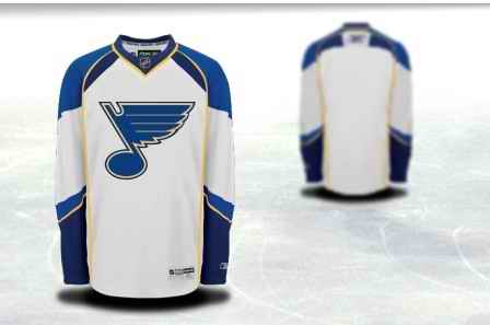 St.Louis Blues Men Customized White Jersey