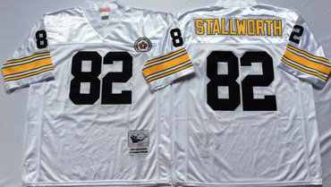 Steelers 82 John Stallworth White Throwback Jersey Steelers 82 John Stallworth White Throwback Jersey