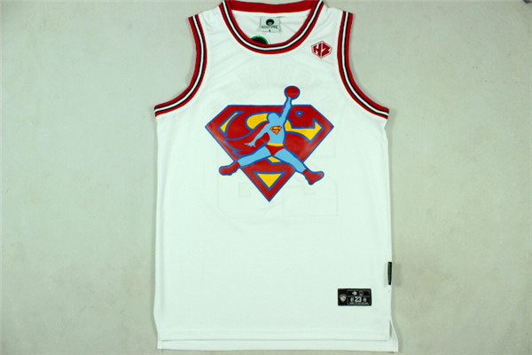 Super Men movie edition jerseys #23 Jordan mesh jerseys