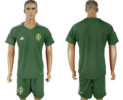 Sweden Blank Green Goalkeeper Soccer Country Jersey Sweden Blank Green Goalkeeper Soccer Country Jersey