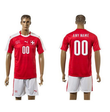 Switzerland Personalized Home Soccer Country Jersey