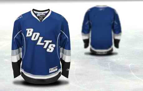 Tampa Bay Lightning Men Customized Blue Third Jersey